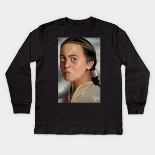 The Last Kingdom Lady Aelswith Kids Long Sleeve T-Shirt
